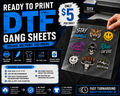 Ready-to -Print DTF Transfer Gang sheets